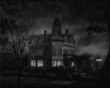 Gif animé gothique maison